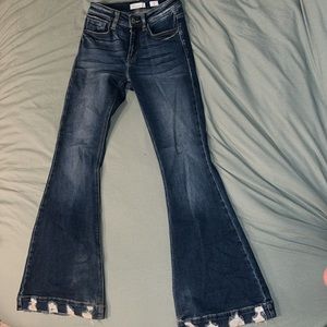 women's kancan flare mid rise